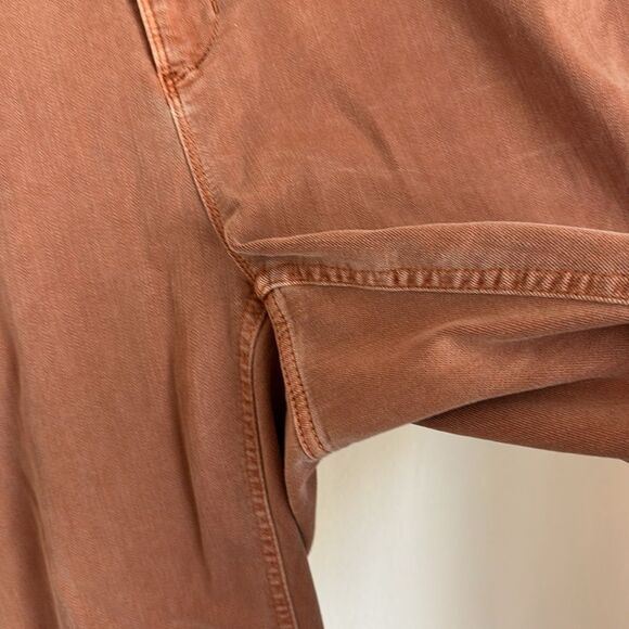 J. Jill high rise cropped Rust Orange straight leg women’s stretch Jeans 16 GUC - Picture 4 of 13
